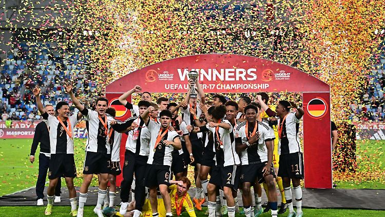 Die deutsche U17 sicherte sich in Budapest den EM-Titel.