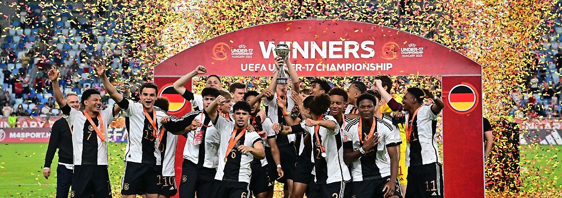 Die deutsche U17 sicherte sich in Budapest den EM-Titel.