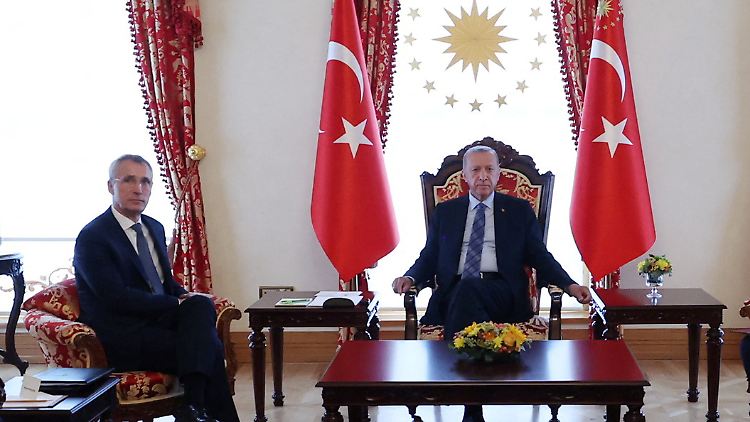 Sein Gespräch mit Erdogan bezeichnete Stoltenberg als "produktiv". 