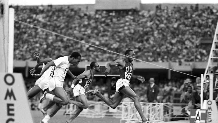 Jim Hines lief 1968 zweimal zu Olympiagold in Mexiko-Stadt.