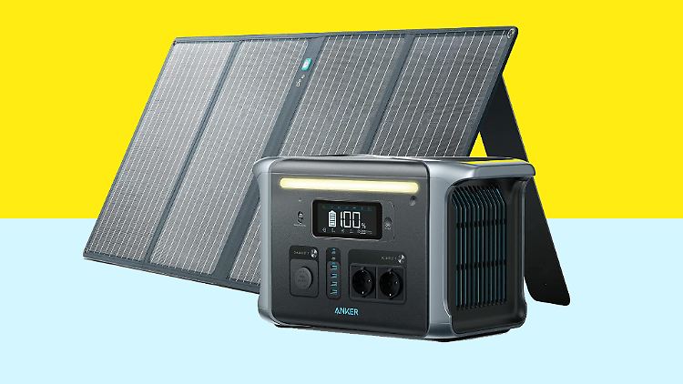 Starke Kombi: Die Powerstation Anker PowerHouse 757 gibt es bei Amazon günstig inklusive Solarpanel.
