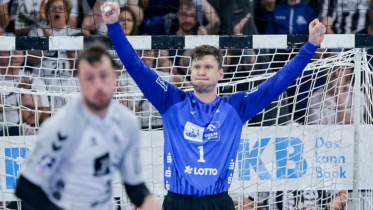 Niklas Landin parierte 15 Würfe in seinem letzten Heimspiel für den THW Kiel.