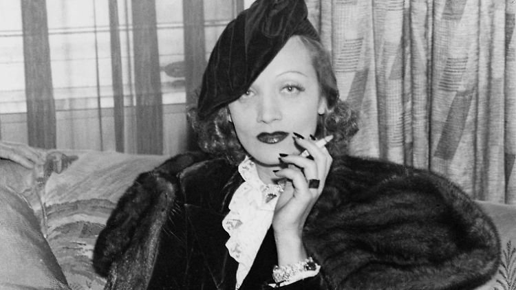 Marlene Dietrich im Jahr 1936.