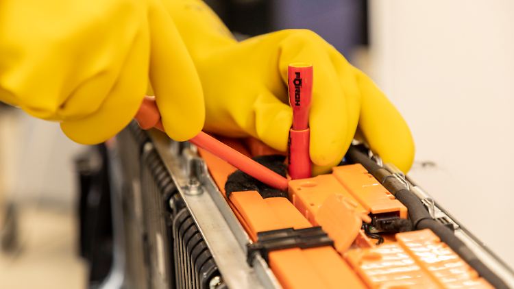 Einzelne Batteriemodule lassen sich austauschen.