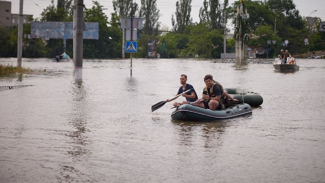 In dem von der Ukraine kontrollierten Teil des Gebiets Cherson sank das Hochwasser um 20 Zentimeter im Vergleich zum Vortag.