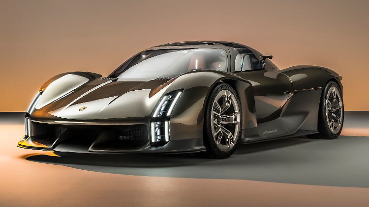 Zum 75. Markengeburtstag präsentiert Porsche die Studie eines vollelektrischen Supersportwagens.
