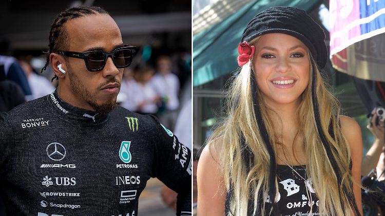"In der Phase des Kennenlernens": Lewis Hamilton und Shakira.