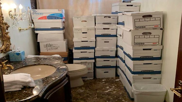 Der Lake Room von Trumps Anwesen Mar-a-Lago - mit den Vorschriften für Geheimdokumente nahm der frühere US-Präsident es nicht ganz so genau.