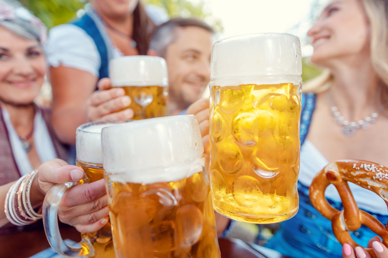 Biergarten besuchen, ...
