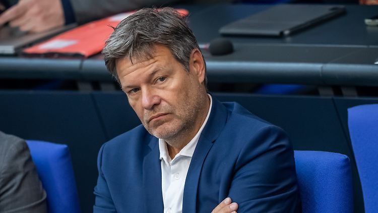 Wirtschaftsminister Habeck musste sich im Bundestag einiges anhören.