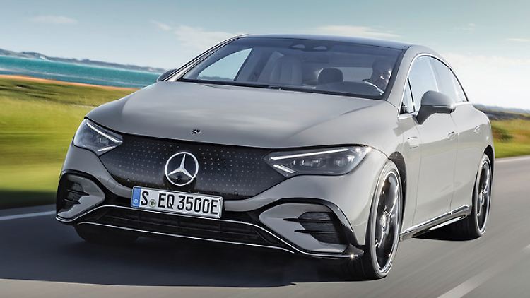 Der Mercedes EQE ist der elektrische Bruder der E-Klasse.