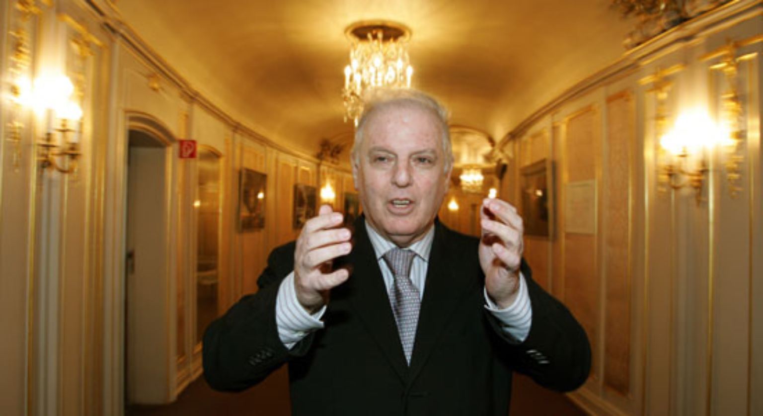 Der Stardirigent Daniel Barenboim ...