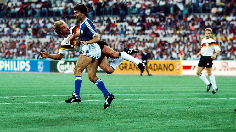Lorenzo und Völler begegneten sich im WM-Finale 1990.