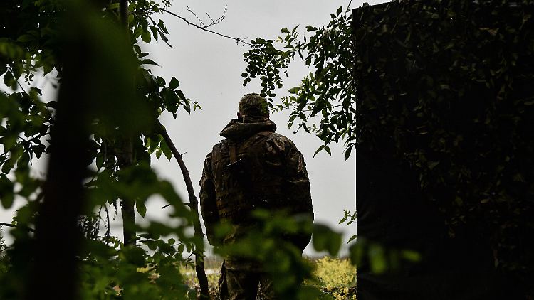 Ein ukrainischer Kämpfer im Feld (Symbolbild).