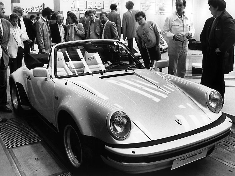 Studie eines Porsche 911 Turbo im September 1981 auf der IAA in Frankfurt.