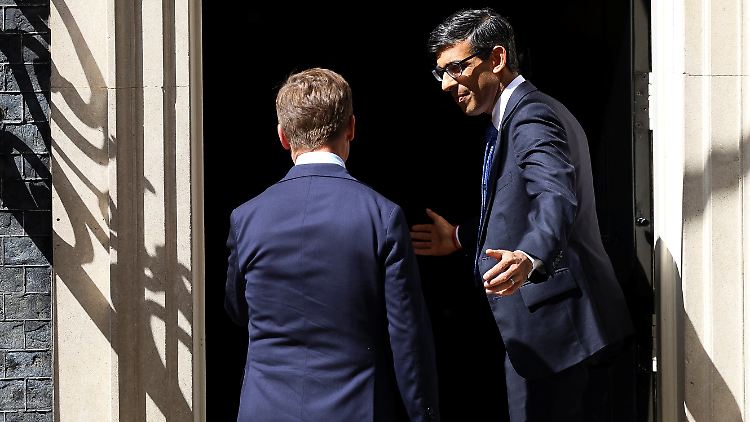 Der Streit über Johnson im Unterhaus steht nicht in seinem Terminkalender: Regierungschef Sunak empfängt stattdessen den schwedischen Ministerpräsidenten Ulf Kristersson. 