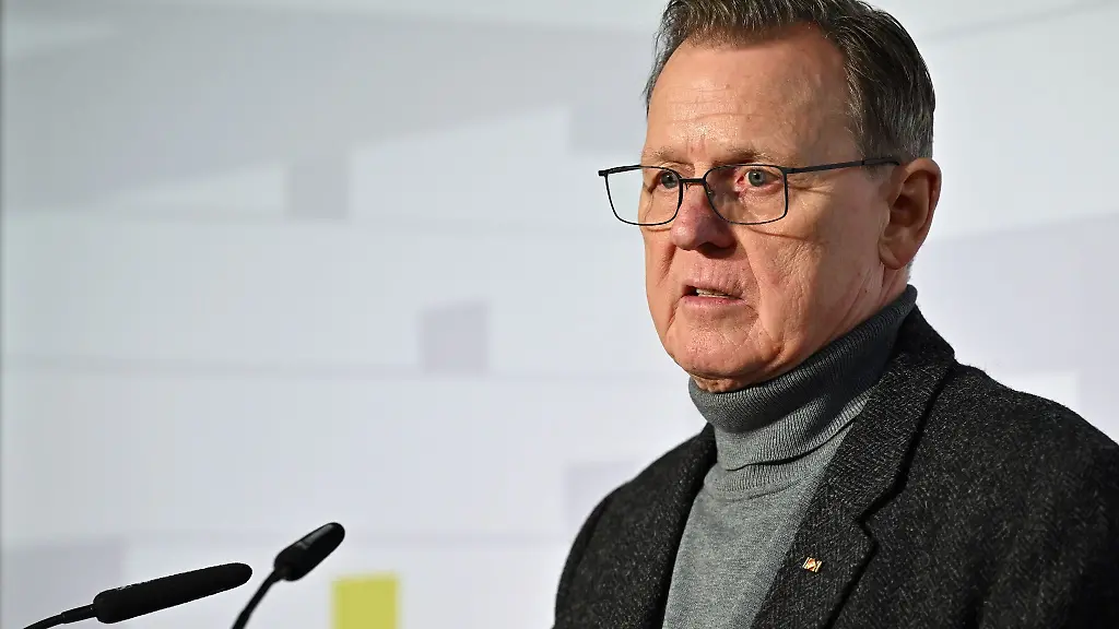 Bodo-Ramelow-Die-Linke-Ministerpraesident-von-Thueringen-spricht