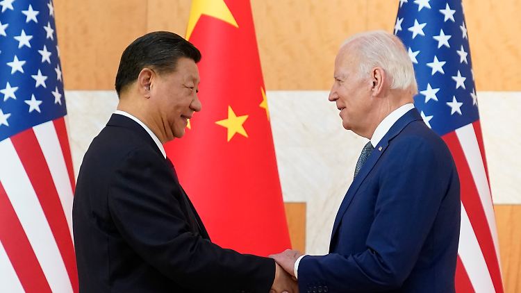 Hier sind Xi und Biden bei einem Treffen im vergangenen November zu sehen.