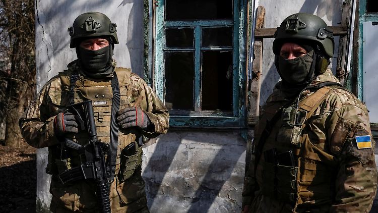 Kämpfer der Legion "Freiheit Russlands" im Osten der Ukraine.
