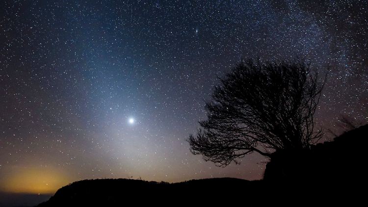 Die strahlende Venus am Nachthimmel - von dem sie demnächst verschwindet.
