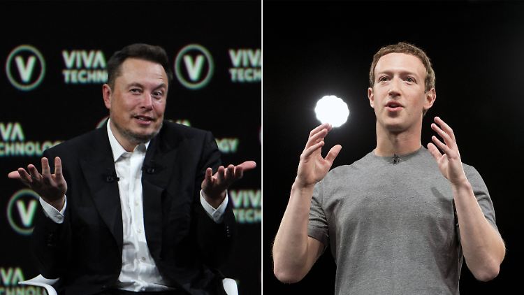 Schwergewichte in Sachen Kontostand: Elon Musk und Mark Zuckerberg.