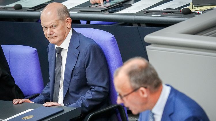 Merz' Rede erzeugt bei Scholz Stirnrunzeln