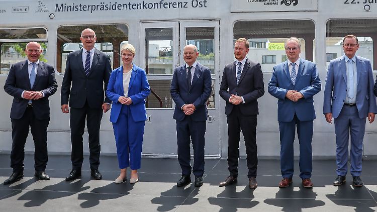 War die Ministerpräsidentenkonferenz Ost ein Erfolg? Zumindest auf dem Bild sieht es so aus.