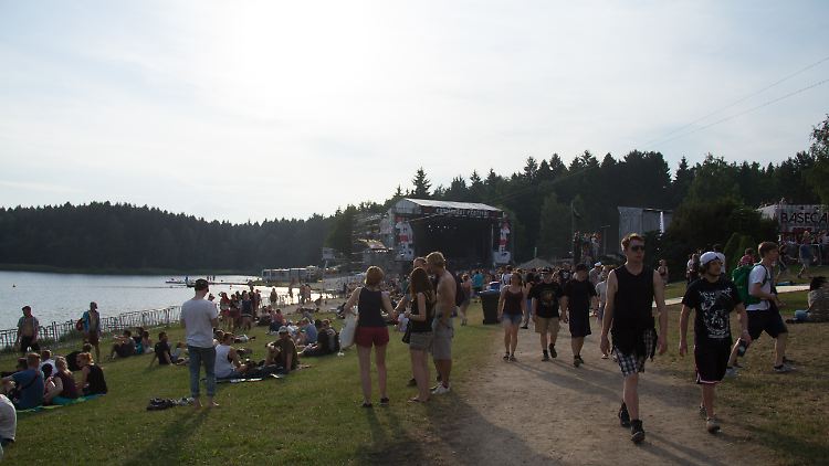Der Stausee Rabenstein in Chemnitz. (Archivbild) 