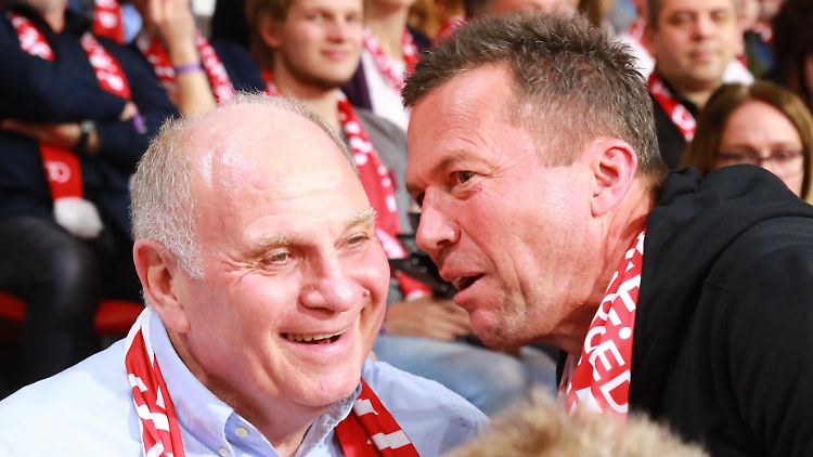 Es gab schon bessere Tage in der Beziehung von Lothar Matthäus und Uli Hoeneß.