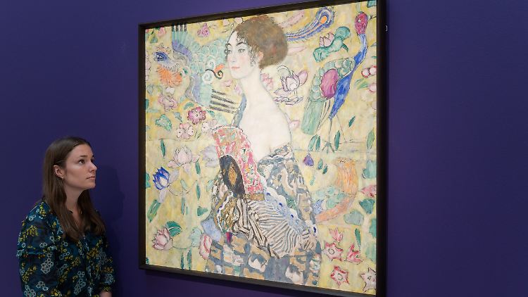 Klimts letztes Werk - entdeckt in seinem Atelier nach seinem Tod.