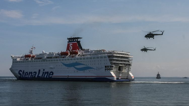 Die "Stena Spirit" war 2017 Teil einer Übung polnischer Spezialkräfte: Es wurde eine Entführung von Terroristen simuliert.
