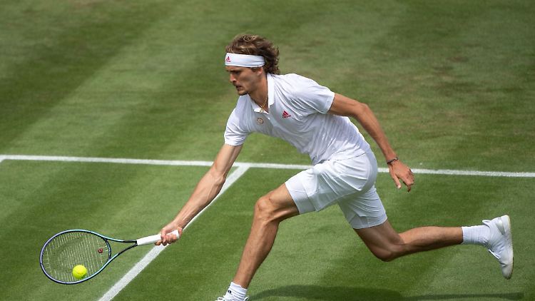 Alexander Zverev erwartet eine Menge Stress in der zweiten Wimbledon-Woche.