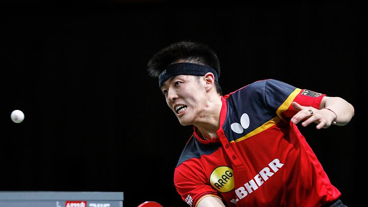 Dang Qiu gewann sein Einzel.