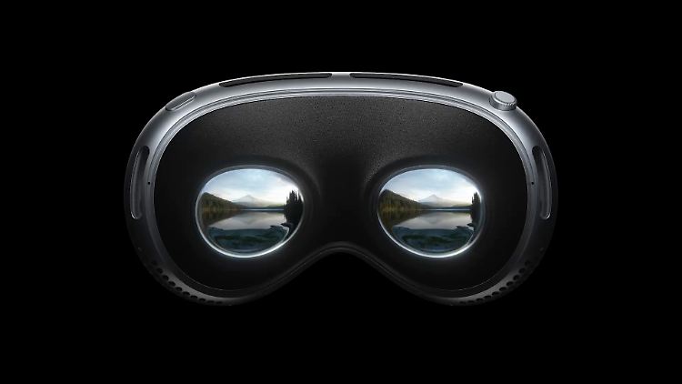 Die "Vision Pro" sieht wie eine futuristische Skibrille aus.