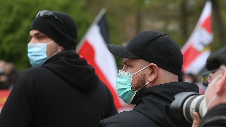 Die NPD war in der Corona-Pandemie wieder ein wenig präsenter.