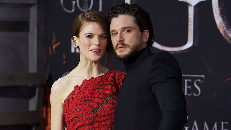 Freuen sich über ein kleines Mädchen: Rose Leslie und Kit Harington.