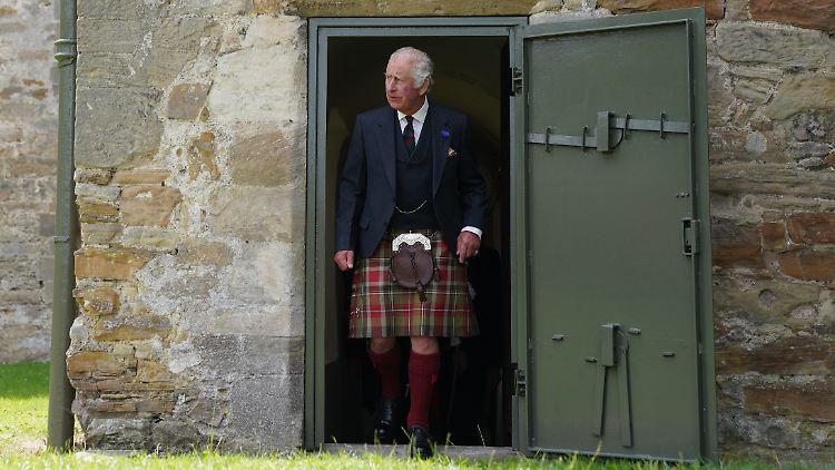 Hat sich in Schottland in Schale geworfen: König Charles.