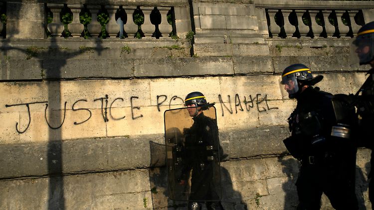 Der tödliche Schuss auf Nahel hatte sich vor einer Woche ereignet - danach kam es in vielen Städten Frankreichs zu Protesten.