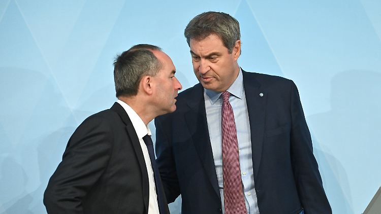 "Ich gehe davon aus, dass er diesen Satz nicht wiederholt", sagt Söder über seinen Vize Aiwanger.