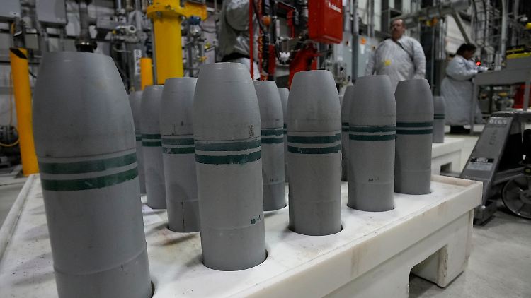 Teile der US-Chemiewaffen kurz vor ihrer Zerstörung.