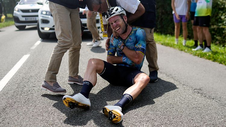 Für Cavendish war rund 60 Kilometer vor dem Ziel schon Schluss.