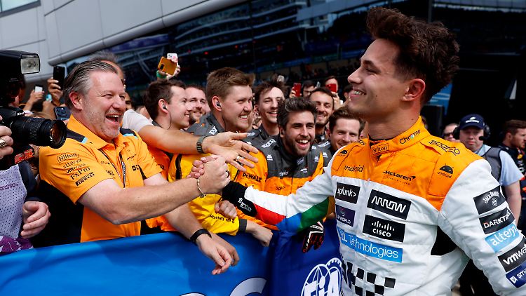 Lando Norris und McLaren sind superglücklich.