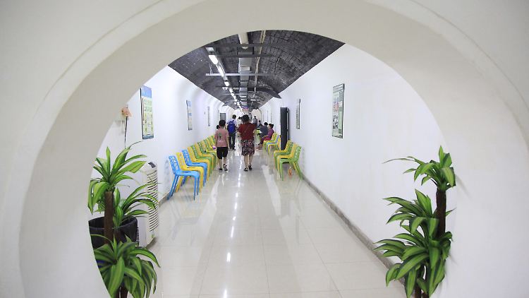 Bunker in Nanjing: Die einst notdürftig eingerichteten Unterkünfte haben mittlerweile oft eine großzügigere Ausstattung. 
