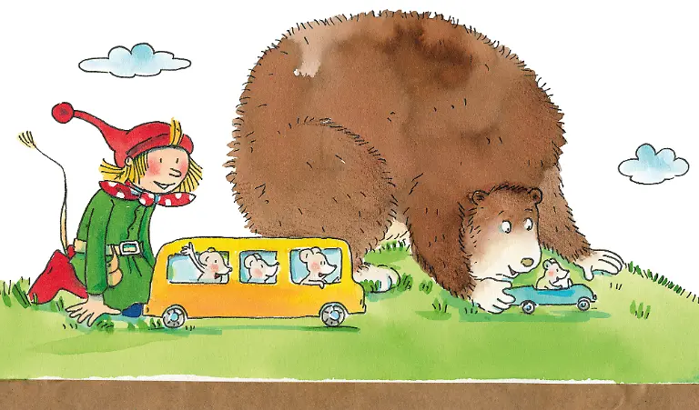 Pixi-die-Ausstellung-Szene-mit-Pixi-und-Umbaerto-Carlsen-Verlag-Dorothea-Tust