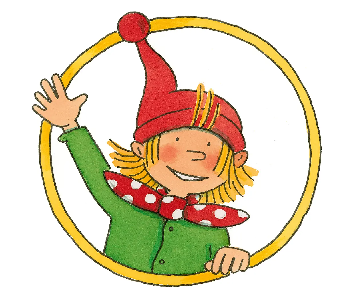 Pixi-die-Ausstellung-Vignette-vom-Waldkobold-Pixi-Carlsen-Verlag-Dorothea-Tust