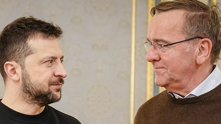 Im Februar war die Stimmung zwischen Selenskyj und Pistorius noch deutlich besser. 