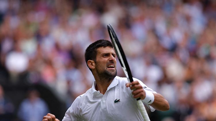 Die Freude muss raus: Novak Djokovic.
