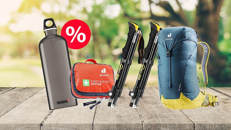 Rucksack, Erste-Hilfe-Set, Wanderstöcke und Co.: Das sind die besten Outdoor-Gadgets am Prime Day.