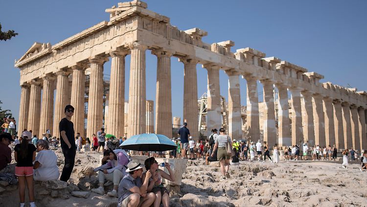 Ein Anziehungspunkt für Touristen in Athen: die Akropolis.