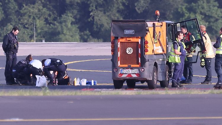 In Düsseldorf durften zeitweise keine Maschinen abheben. 
